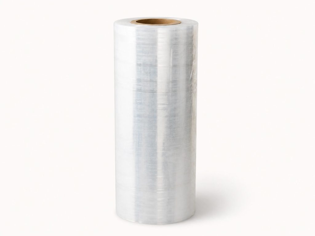 Clear machine stretch film roll