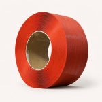 Red PP semi-transparent strapping roll