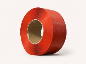 Red PP semi-transparent strapping roll