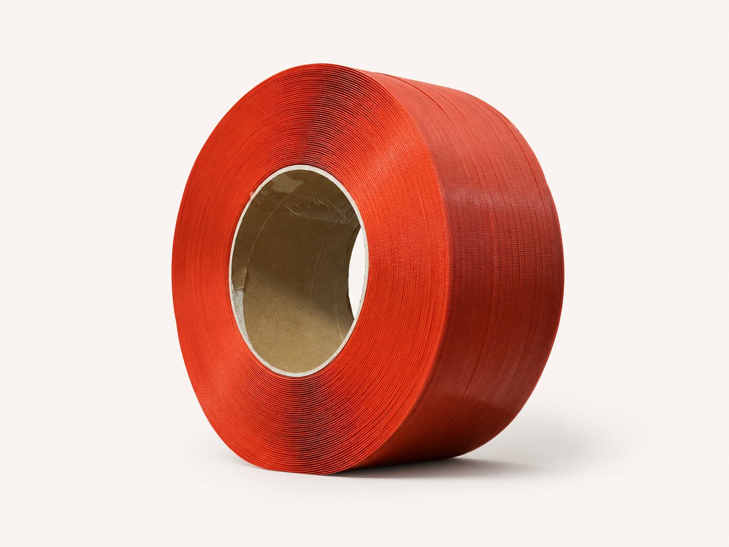 Red PP semi-transparent strapping roll