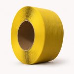 Yellow PP semi-transparent strapping roll