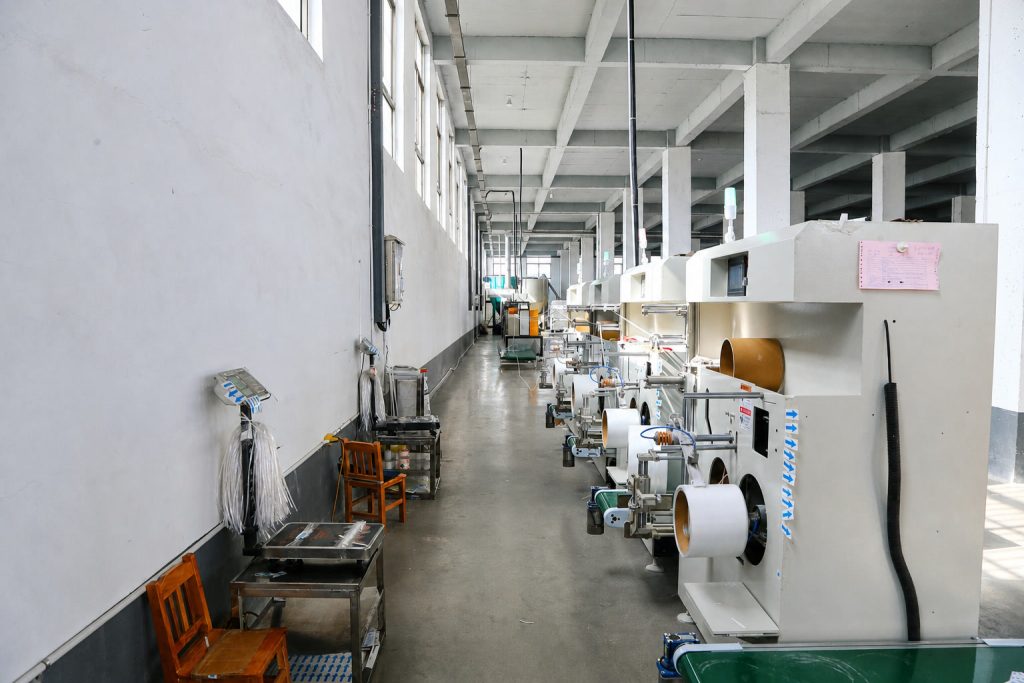Factory machinery aisle