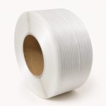 White PP transparent strapping roll side view