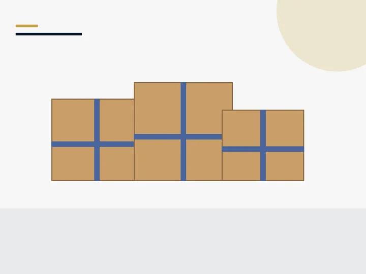 Illustration of cartons secured for packaging