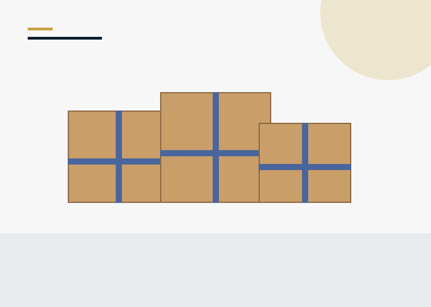 Illustration of cartons secured for packaging