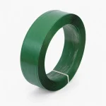 Embossed green PET plastic steel strapping roll